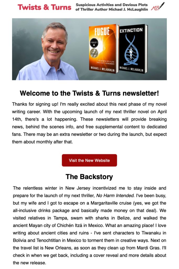 Twists & Turns Newsletter