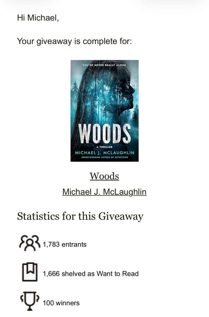Congratulations Goodreads winners!